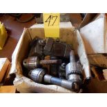 LOT MISC. MACHINE TOOLING TO INCLUDE - ALORIS QUICK CHANGE TOOL HOLDER, DRILL CHUCKS, ADJ. BORING HE