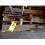 LOT SLEDGE HAMMERS, LEVELS, PRYBARS & MISC. TOOLS