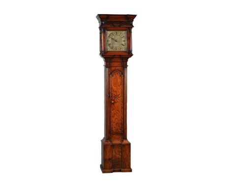 A GEORGE II/III SMALL PARQUETRY DECORATED ELM THIRTY-HOUR LONGCASE CLOCK OF FINE COLOURB. TIPTON, LUDLOW, MID 18th CENTURYThe