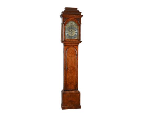 A GEORGE II WALNUT EIGHT-DAY LONGCASE CLOCKJOHN BERRY, LONDON, CIRCA 1730The five pillar rack and bell striking movement with