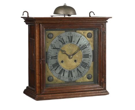 AN UNUSUAL GERMAN PROVINCIAL OAK CASED WEIGHT-DRIVEN WALL CLOCKINDISTINCTLY SIGNED, WIPPERFURTH, DATED 1761The posted key-wou