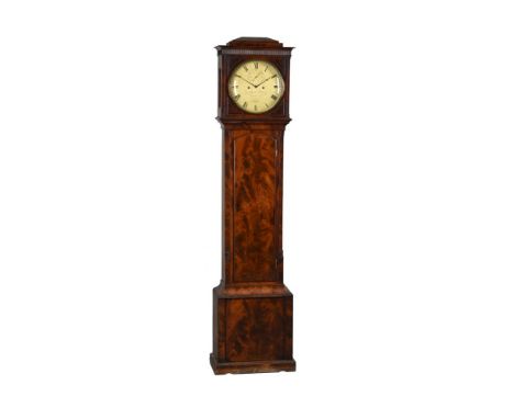 A WILLIAM IV MAHOGANY EIGHT-DAY LONGCASE CLOCKGRAYHURST, HARVEY, DENTON AND COMPANY, CIRCA 1830The five pillar rack and bell 