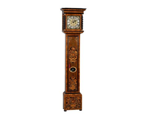 Y A FINE WILLIAM AND MARY OYSTER OLIVEWOOD AND FLORAL MARQUETRY EIGHT-DAY LONGCASE CLOCKDANIEL LE COUNT, LONDON, CIRCA 1685-9