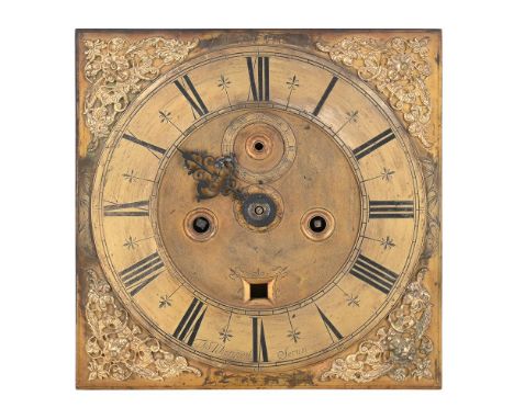 A WILLIAM AND MARY EIGHT-DAY LONGCASE CLOCK MOVEMENT WITH ELEVEN-INCH DIALTHOMAS WENTWORTH, SALISBURY, CIRCA 1695The six finn