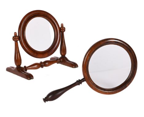 Y TWO VICTORIAN GALLERY GLASSESBOTH UNSIGNED, SECOND HALF OF THE 19th CENTURYThe first rosewood with 6.75 inch circular lens 