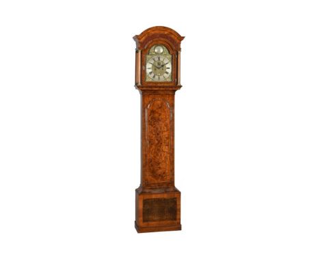 A GEORGE II WALNUT EIGHT-DAY LONGCASE CLOCKWILLIAM CREAK, LONDON, CIRCA 1740The five pillar rack and bell striking movement w