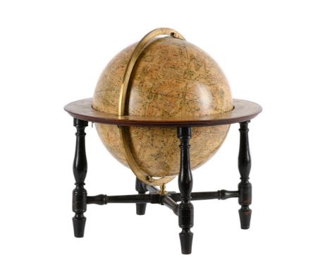 A REGENCY TWELVE-INCH CELESTIAL LIBRARY TABLE GLOBEJ. AND W. CARY, LONDON, CIRCA 1816The sphere applied with two sets of twel