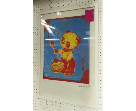 ANDY WARHOL 'Panda Blue', lithograph from Leo Castelli Gallery, stamped on reverse, edited by G. Israeli on Arches paper, edi