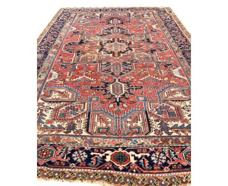 ANTIQUE HERIZ SERAPI DESIGN CARPET, 335cm x 245cm.