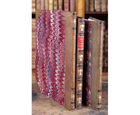 PUGIN, AUGUSTUS WELBY: 'CONTRASTS; OR A PARALLEL BETWEEN THE NOBEL EDIFICES''The True Principles of Pointed or Christian Arch
