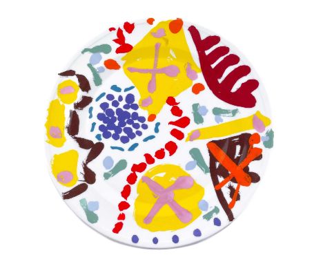 Patrick HERON (1920-1999) Garden Plate, 1992 Porcelain plate in its original presentation boxFrom an edition of 500Diameter 3
