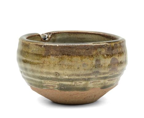 Janet LEACH (1918-1997) Pouring Vessel&nbsp; Stoneware, impressed personal and Leach Pottery seal to base, height 6.5cm, diam