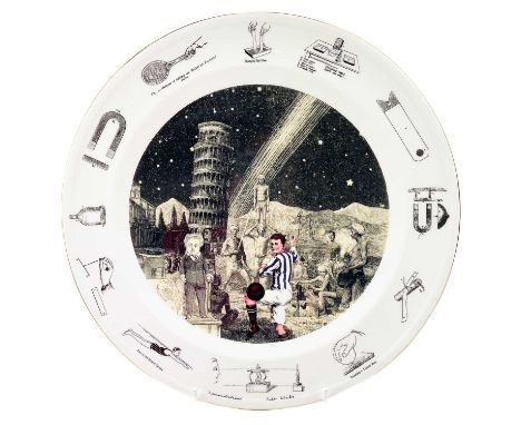 Peter BLAKE (1932) Demonstrations, 1992  Ceramic plateFrom an edition of 500Diameter 31cmProduced by Wedgwood in collaboratio