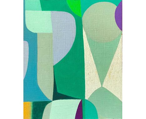 Joyce TURNER (1920-2020) Abstract Panel Oil on panel, signed and inscribed to verso, 30.5 x 25.5cm.