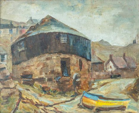 Newlyn School The Round House Sennen Oil on panel, 31x38cm