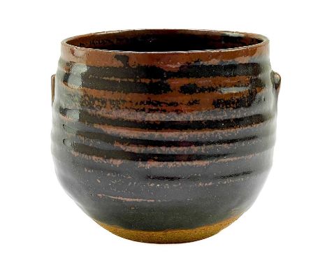 Joanna WASON (1946) Lugged Bowl  Stoneware, impressed personal and Leach Pottery mark to base, height 9cm.Good condition.