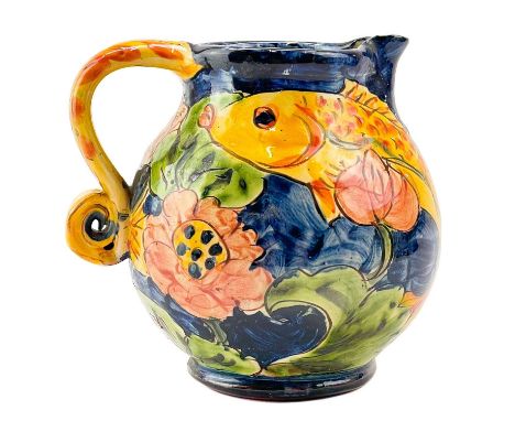 Paul JACKSON (1954) Footed Carp Jug  Ceramic, signed and dated 1997, height 13.5cm.