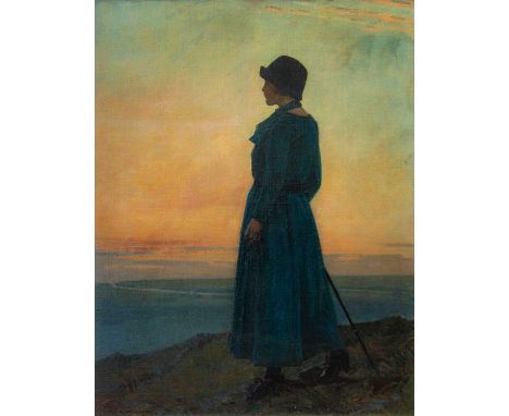 Garnet Ruskin WOLSELEY (1884-1967) Towards the Sunset Oil on canvasSigned91 x 71cmThis impressive oil presents as being in su
