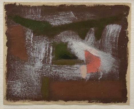 John WELLS (1907-2000) Untitled, circa 1960s Mixed media on paperStudio stamp lower left18 x 22cmThis work shows no sign of d