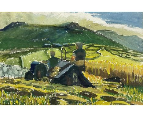Isobel Atterbury Heath (British 1908-1989): 'Berrymans Farm', watercolour indistinctly inscribed l.l. 36cm x 55cm Provenance: