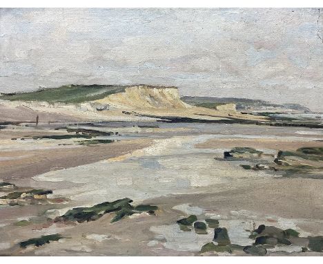 Emily Gertrude Court (1880-1957): The Hampshire Coast, oil on canvas board unsigned 39cm x 49cmCondition Report:Overall good 