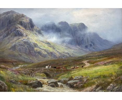 William Lakin Turner (British 1867-1936): Buck Pike and Dow Crags above Coniston, oil on panel signed 25cm x 35cmCondition Re