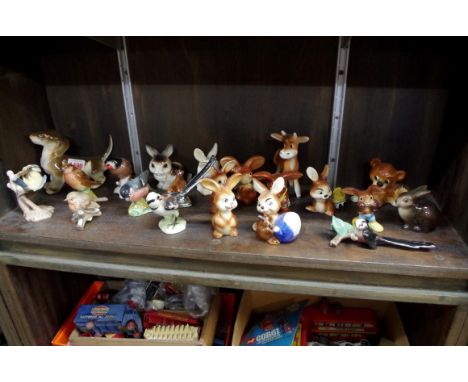 A collection of Goebel and Beswick animals. 
