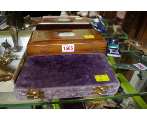A Sykes's Hydrometer, in a mahogany box; together with a cased set of travelling balance scales. 