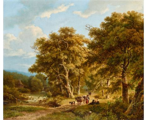 Öl auf Leinwand (doubliert). 30,5 x 35,5 cm.Signiert unten links: B. C. Koekkoek.ProvenienzDeutsche Privatsammlung.Das kleinf