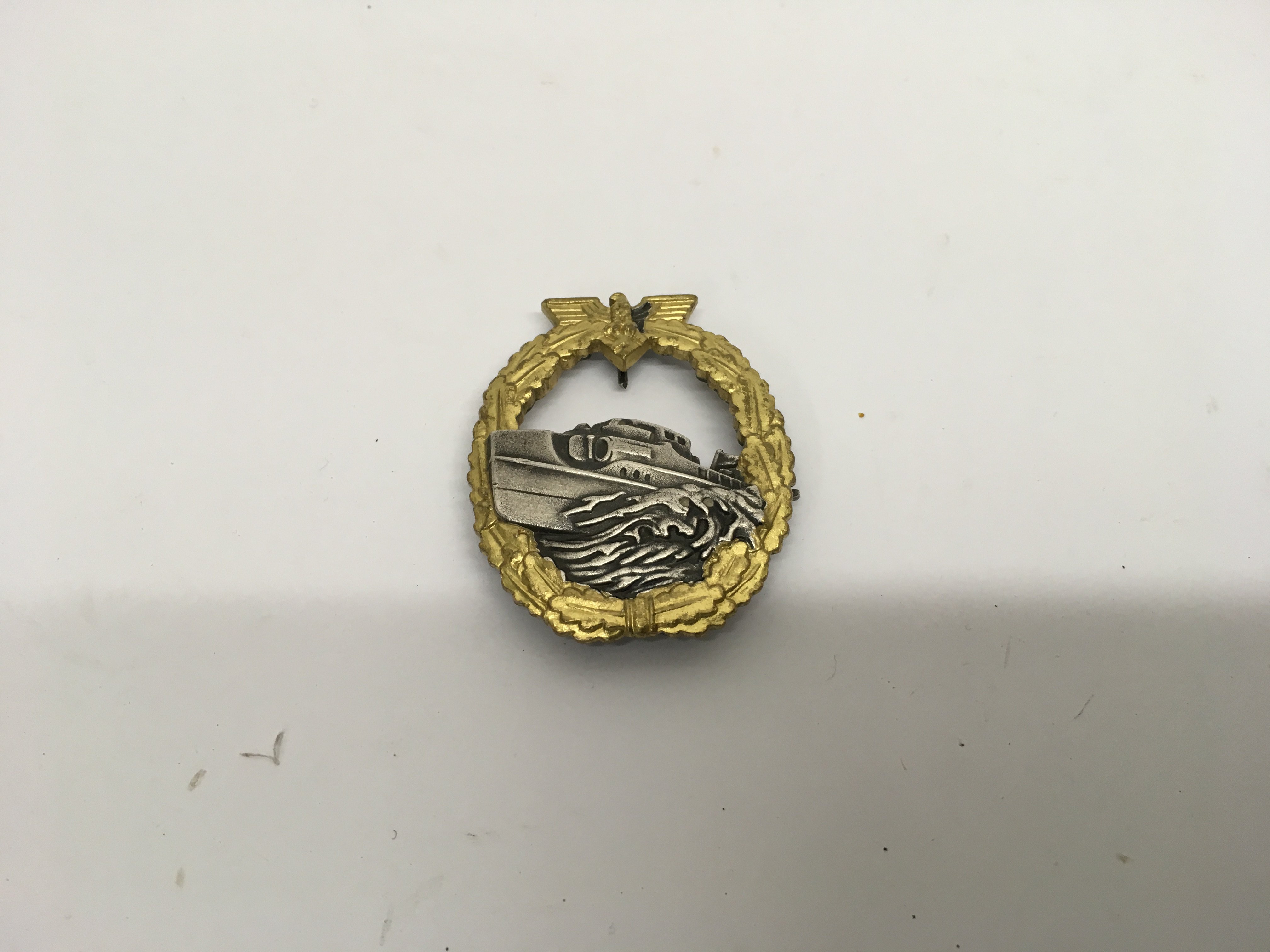 A German WW2 1st pattern E-Boat badge.