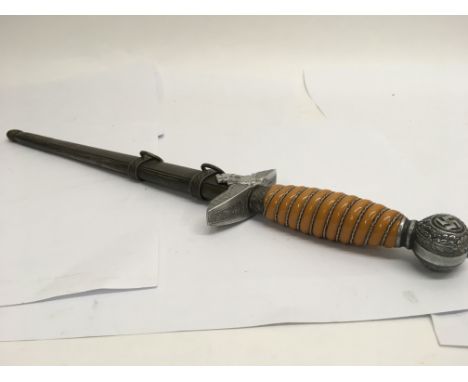 A German Luftwaffe 2nd pattern officers dagger with an unusual blade inscription
