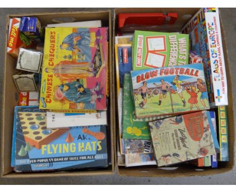 Two boxes of vintage games, 1960's onwards **PLEASE NOTE THIS LOT IS NOT ELIGIBLE FOR POSTING AND PACKING** 