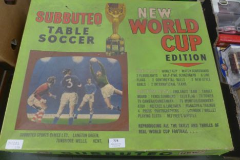 A 1970 Subbuteo table soccer, New World Cup edition 