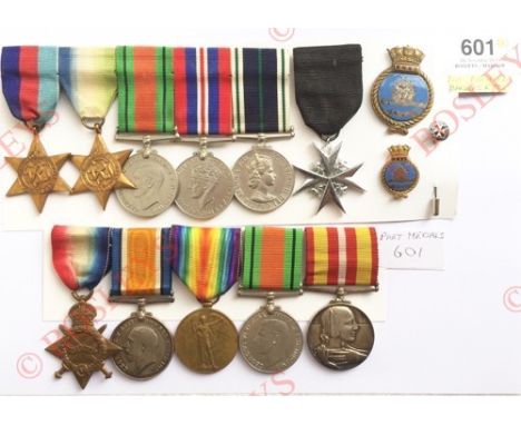 WW2 Royal Navy Costal Forces MTB’s Royal Naval Auxiliary Skipper’s Family Groups of Medals. This is a father and son family g