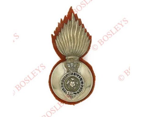 Badge. The Royal Fusiliers (City of London Regiment)Volunteer Battalions Victorian Officer’s glengarry grenade circa 1881-96.