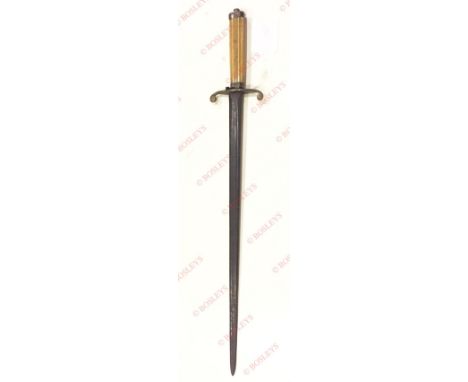 Napoleonic War Period Royal Navy Midshipman’s Dirk. This example with a straight 16 inch blade with central fuller and spear 