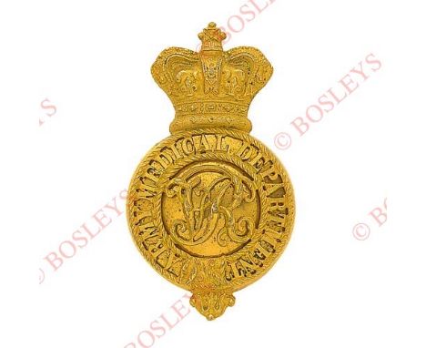 Badge. Army Medical Department Victorian Officer’s gilt pouch belt plate circa 1869-84. A fine die-stamped rich gilt example.
