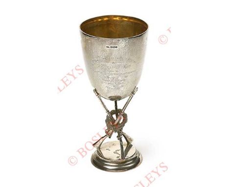 2nd Bn King’s Own Yorkshire Light Infantry “KOYLI” Silver Prize Challange Cup. An impressive example, the chalice is supporte