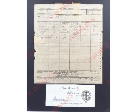 Field Marshal The Viscount Montgomery Message of Congratulations from General Alexander This Army message was sent by Field M