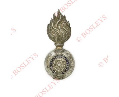 Badge. The Royal Fusiliers (City of London Regiment)Volunteer Battalions Victorian Officer’s fur cap grenade circa 1881-1901.