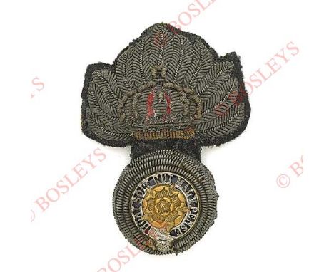 Badge. The Royal Fusiliers (City of London Regiment)Victorian post 1881 Officer’s forage cap badge. A good bullion example. G