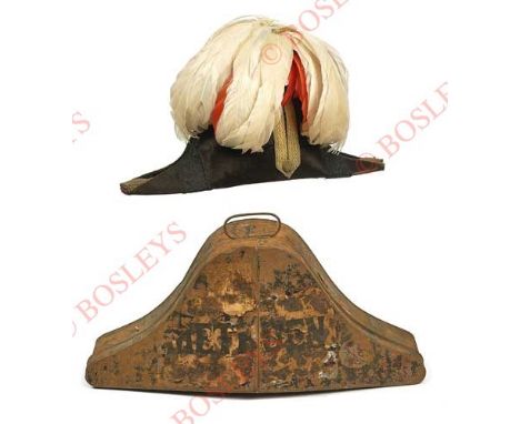 Field Marshal Lord Methuen’s Victorian Cocked Hat A good example of the regulation pattern black silk bi-corn hat, with doubl