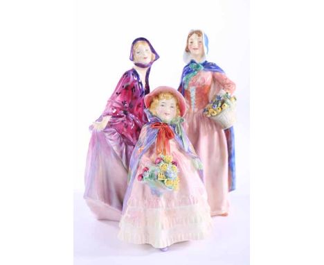 TWO ROYAL DOULTON PORCELAIN LADY FIGURES
including 'Sweet Anne', HN1496' and 'Jean HN1877', both with printed marks; together