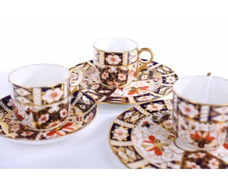 ROYAL CROWN DERBY MATCHED IMARI TEA SERVICE
all pattern number 2451, comprising three cups, eight saucers, nine side plates a