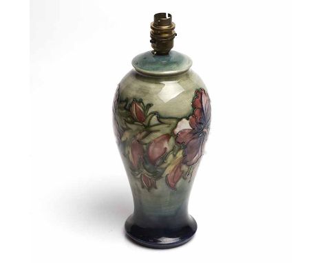 MOORCROFT LILY LAMP BASE
impressed mark, 33cm high