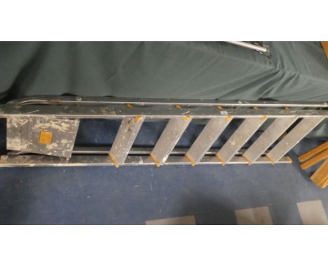 An Aluminium Six Step Step Ladder 