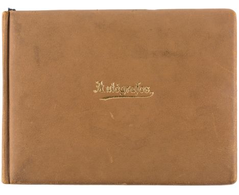 PERSONAL AUTOGRAPH BOOK OF AMBASSADOR HU SHI XI, INCLUDING LETTERS, SIGNATURES, DRAWINGS AND CALLIGRAPHY, CIRCA 1941-19584to 