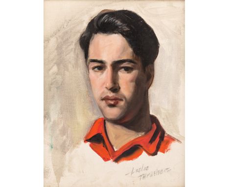 CHARLES LESLIE THRASHER (AMERICAN 1889-1936)Self-Portrait, oil on canvas board51 x 40.5 cm (20 x 16 in.)signed lower right LO