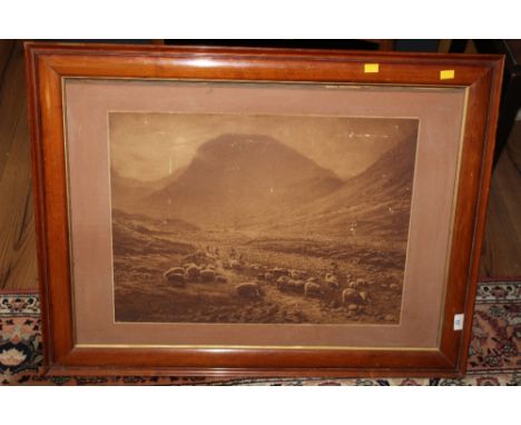 An ink and pencil sketch of St Bee's Cumberland, monogrammed CAP and dated 67, sold together with a sepia photographic print 