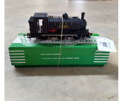 A boxed Hornby ACHO locomotive vapeur type 131 together with an unboxed Hornby engine LNER 3980